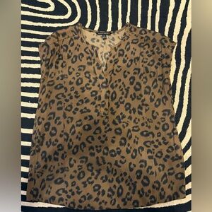 Banana Republic Leopard Print Blouse